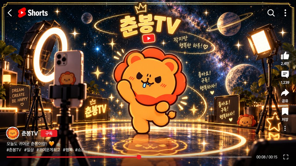 춘봉TV Shorts 촬영 장면